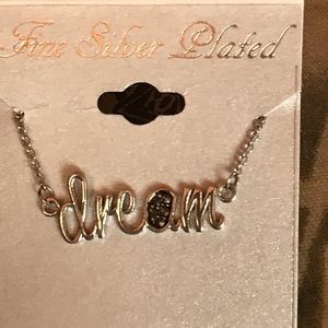 Fine silver plated faith necklace new with tags